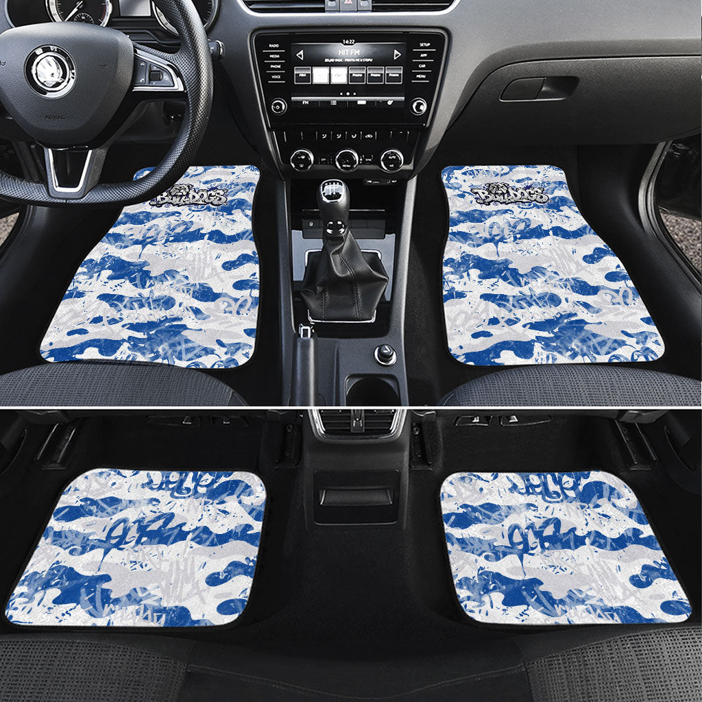 Canterbury-Bankstown Bulldogs Rugby Car Mats Graffiti Typography Urban Camo Abstract Street Style