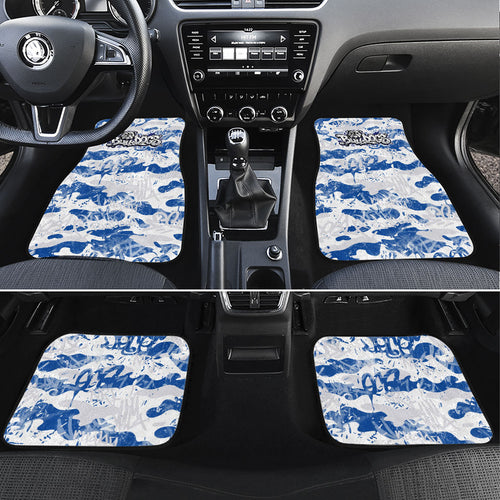 Canterbury-Bankstown Bulldogs Rugby Car Mats Graffiti Typography Urban Camo Abstract Street Style