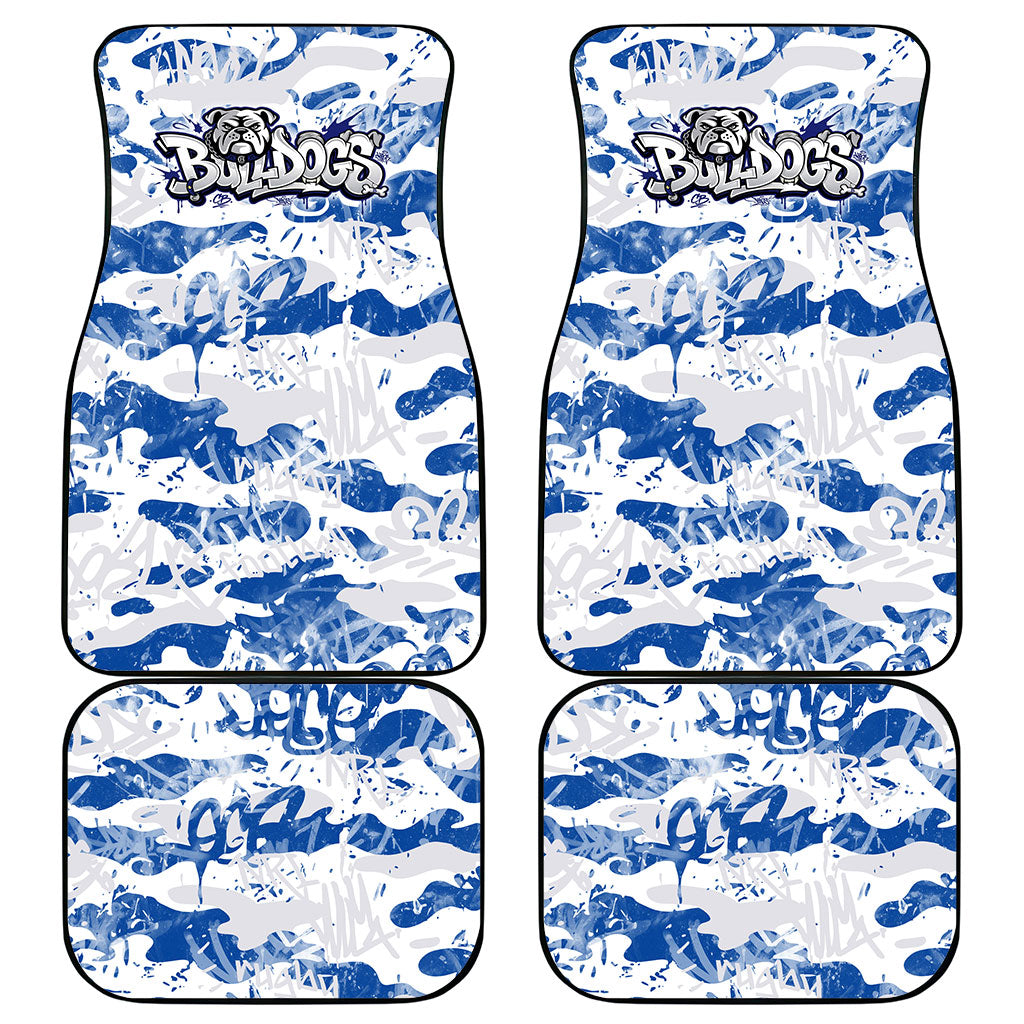 Canterbury-Bankstown Bulldogs Rugby Car Mats Graffiti Typography Urban Camo Abstract Street Style