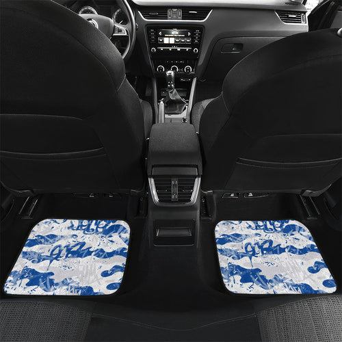 Canterbury-Bankstown Bulldogs Rugby Car Mats Graffiti Typography Urban Camo Abstract Street Style