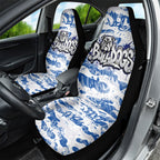 Canterbury-Bankstown Bulldogs Rugby Car Seat Cover Graffiti Typography Urban Camo Abstract Street Style