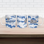 Canterbury-Bankstown Bulldogs Rugby Ceramic Mug Graffiti Typography Urban Camo Abstract Street Style