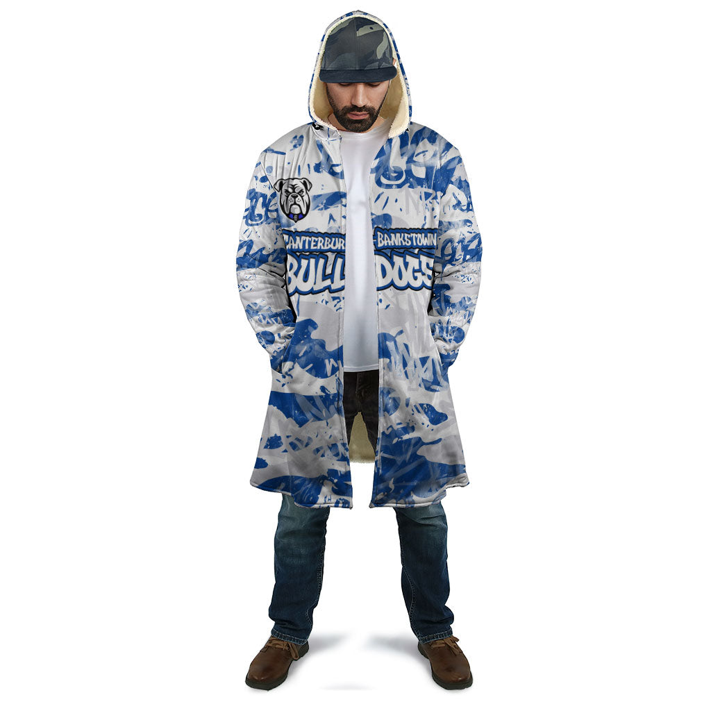 Canterbury-Bankstown Bulldogs Rugby Cloak Graffiti Typography Urban Camo Abstract Street Style