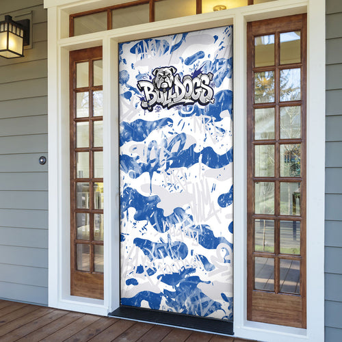 Canterbury-Bankstown Bulldogs Rugby Door Cover Graffiti Typography Urban Camo Abstract Street Style