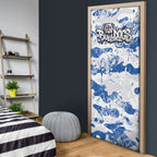 Canterbury-Bankstown Bulldogs Rugby Door Cover Graffiti Typography Urban Camo Abstract Street Style