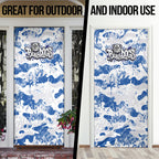 Canterbury-Bankstown Bulldogs Rugby Door Cover Graffiti Typography Urban Camo Abstract Street Style