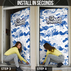 Canterbury-Bankstown Bulldogs Rugby Door Cover Graffiti Typography Urban Camo Abstract Street Style
