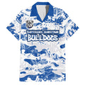 Canterbury-Bankstown Bulldogs Rugby Family Matching Puletasi and Hawaiian Shirt Graffiti Typography Urban Camo Abstract Street Style