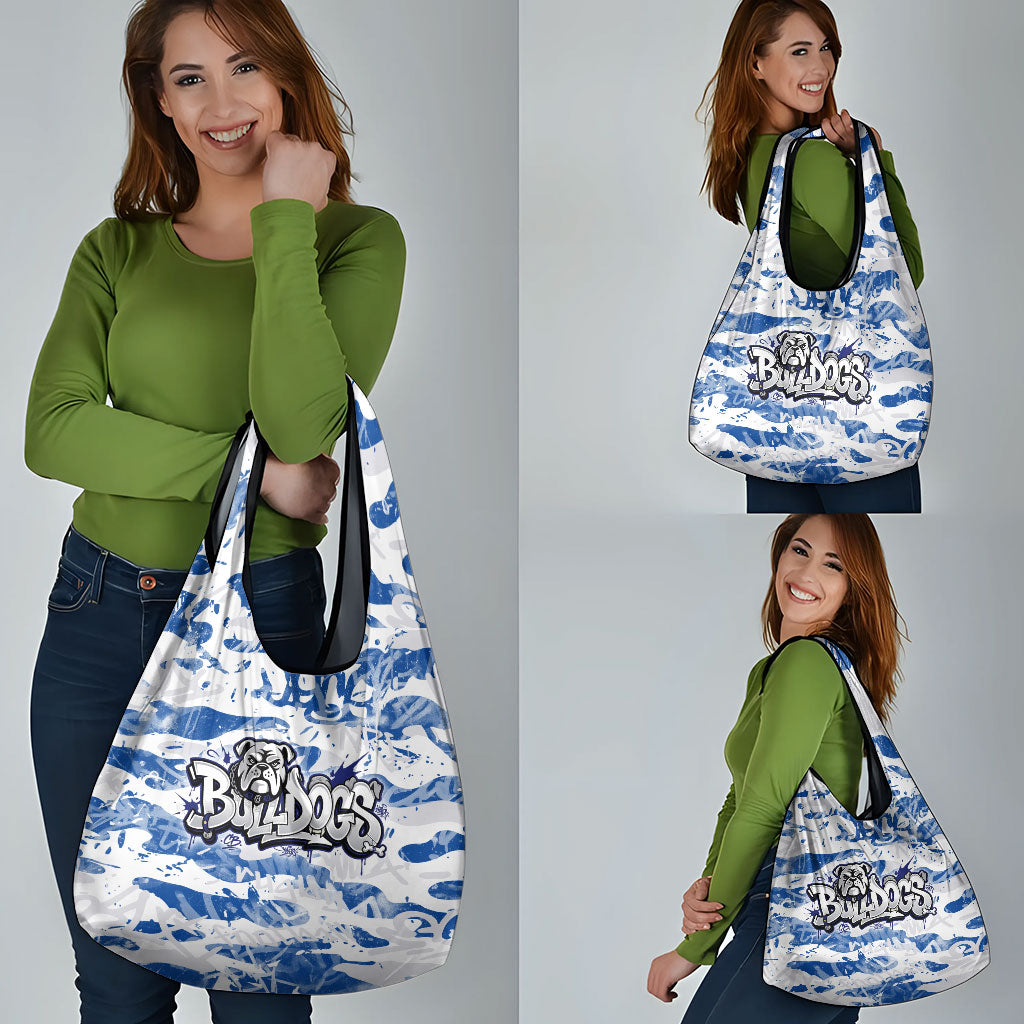 Canterbury-Bankstown Bulldogs Rugby Grocery Bag Graffiti Typography Urban Camo Abstract Street Style