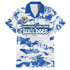 Canterbury-Bankstown Bulldogs Rugby Hawaiian Shirt Graffiti Typography Urban Camo Abstract Street Style