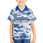 Canterbury-Bankstown Bulldogs Rugby Hawaiian Shirt Graffiti Typography Urban Camo Abstract Street Style