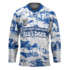 Canterbury-Bankstown Bulldogs Rugby Hockey Jersey Graffiti Typography Urban Camo Abstract Street Style