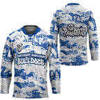 Canterbury-Bankstown Bulldogs Rugby Hockey Jersey Graffiti Typography Urban Camo Abstract Street Style