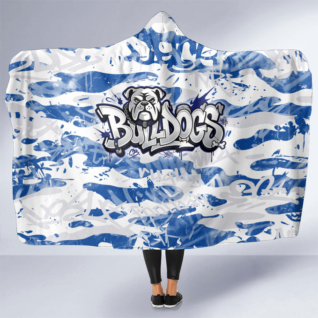 Canterbury-Bankstown Bulldogs Rugby Hooded Blanket Graffiti Typography Urban Camo Abstract Street Style