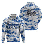 Canterbury-Bankstown Bulldogs Rugby Hoodie Graffiti Typography Urban Camo Abstract Street Style