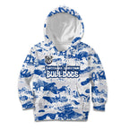 Canterbury-Bankstown Bulldogs Rugby Kid Hoodie Graffiti Typography Urban Camo Abstract Street Style