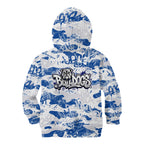 Canterbury-Bankstown Bulldogs Rugby Kid Hoodie Graffiti Typography Urban Camo Abstract Street Style