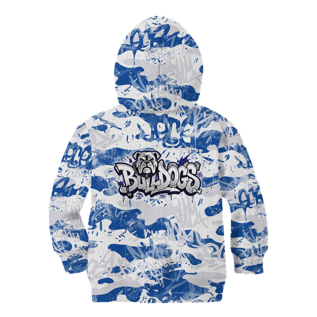 Canterbury-Bankstown Bulldogs Rugby Kid Hoodie Graffiti Typography Urban Camo Abstract Street Style