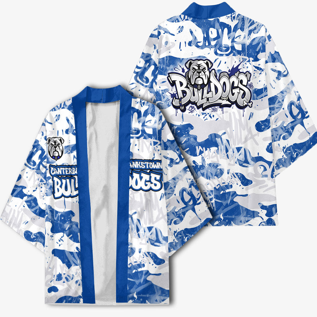 Canterbury-Bankstown Bulldogs Rugby Kimono Graffiti Typography Urban Camo Abstract Street Style