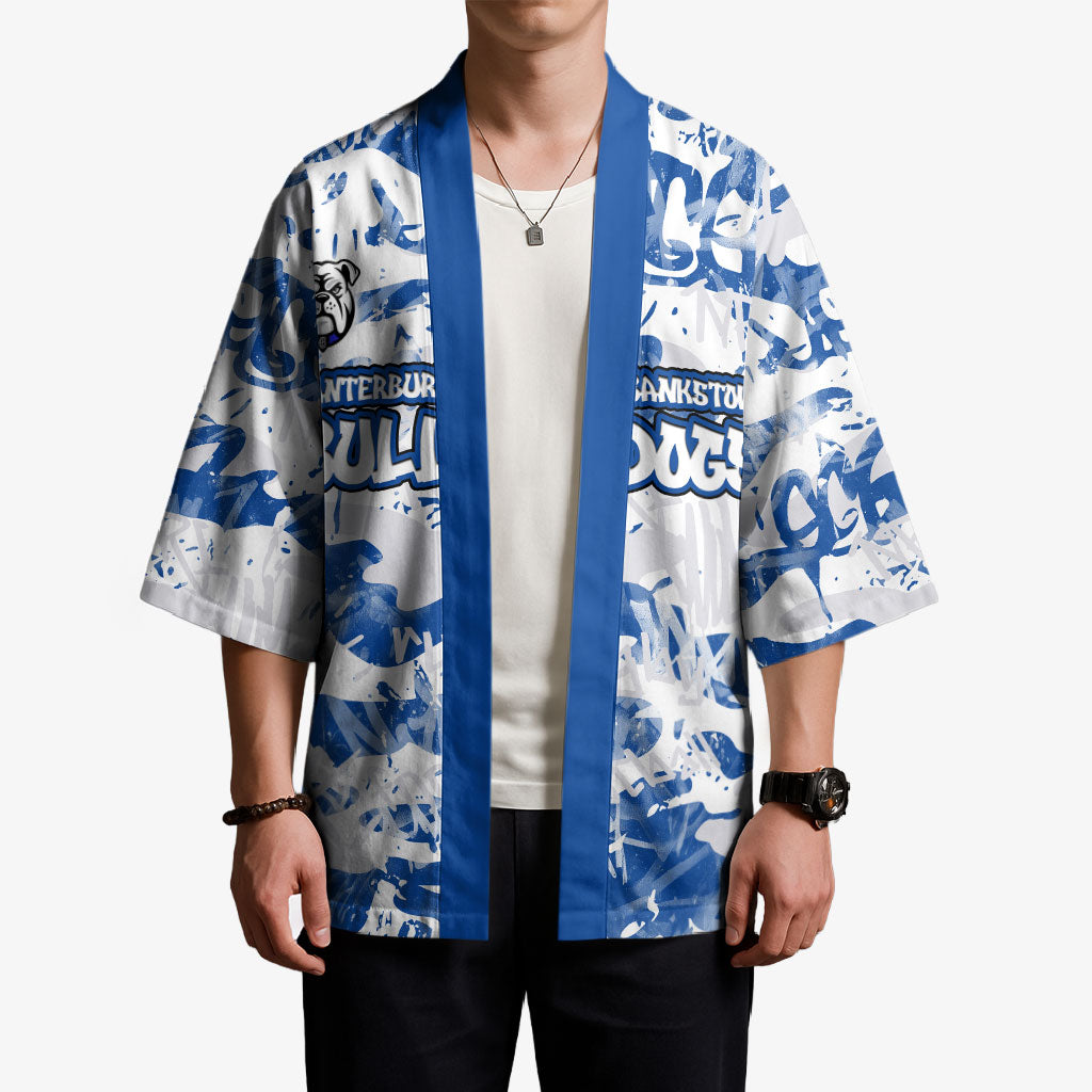 Canterbury-Bankstown Bulldogs Rugby Kimono Graffiti Typography Urban Camo Abstract Street Style