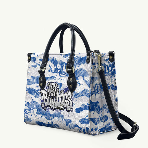 Canterbury-Bankstown Bulldogs Rugby Leather Bag Graffiti Typography Urban Camo Abstract Street Style