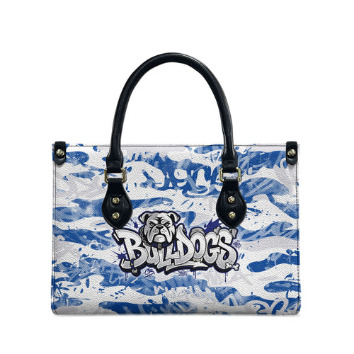 Canterbury-Bankstown Bulldogs Rugby Leather Bag Graffiti Typography Urban Camo Abstract Street Style