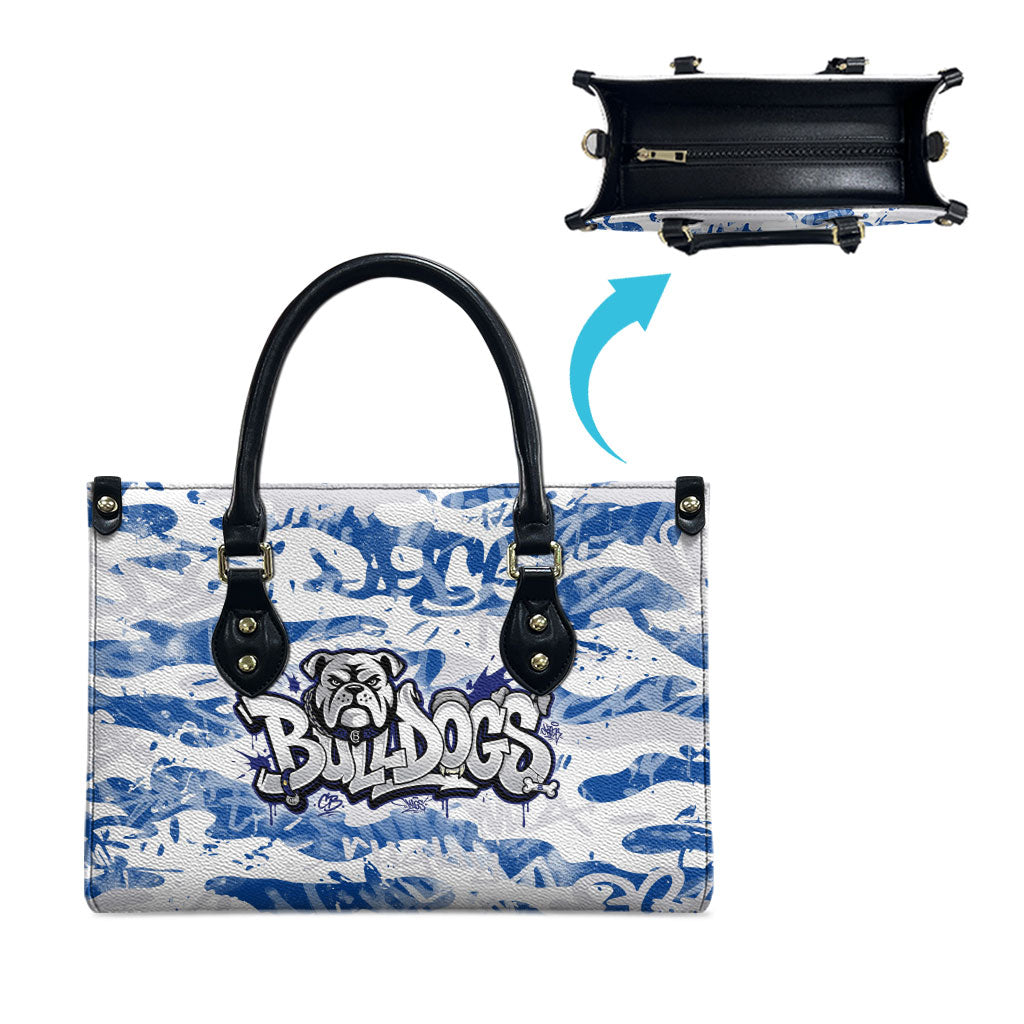 Canterbury-Bankstown Bulldogs Rugby Leather Bag Graffiti Typography Urban Camo Abstract Street Style