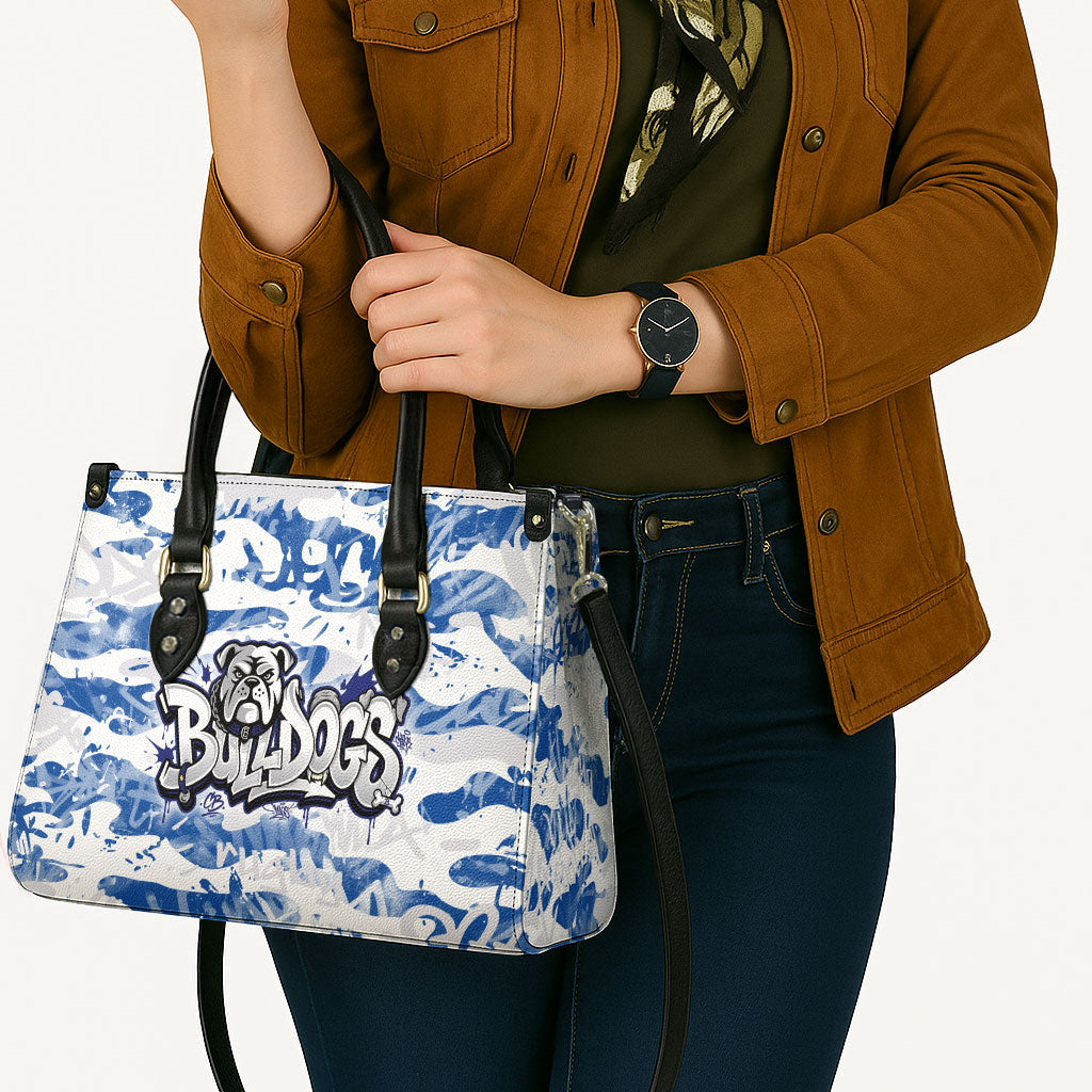 Canterbury-Bankstown Bulldogs Rugby Leather Bag Graffiti Typography Urban Camo Abstract Street Style
