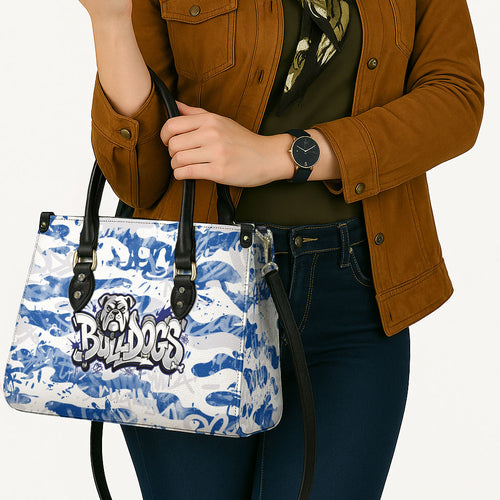 Canterbury-Bankstown Bulldogs Rugby Leather Bag Graffiti Typography Urban Camo Abstract Street Style