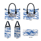 Canterbury-Bankstown Bulldogs Rugby Leather Bag Graffiti Typography Urban Camo Abstract Street Style