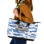 Canterbury-Bankstown Bulldogs Rugby Leather Tote Bag Graffiti Typography Urban Camo Abstract Street Style
