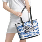 Canterbury-Bankstown Bulldogs Rugby Leather Tote Bag Graffiti Typography Urban Camo Abstract Street Style