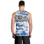 Canterbury-Bankstown Bulldogs Rugby Men Tank Top Graffiti Typography Urban Camo Abstract Street Style
