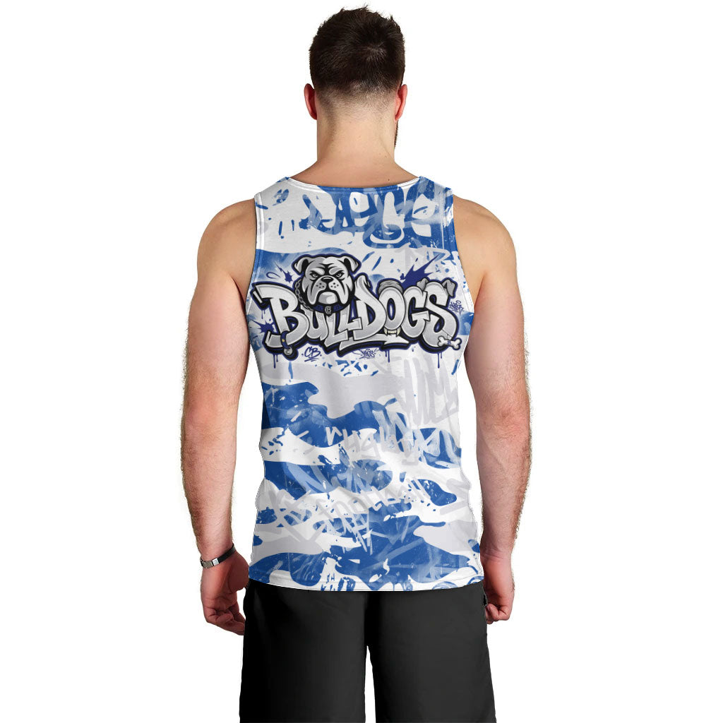 Canterbury-Bankstown Bulldogs Rugby Men Tank Top Graffiti Typography Urban Camo Abstract Street Style