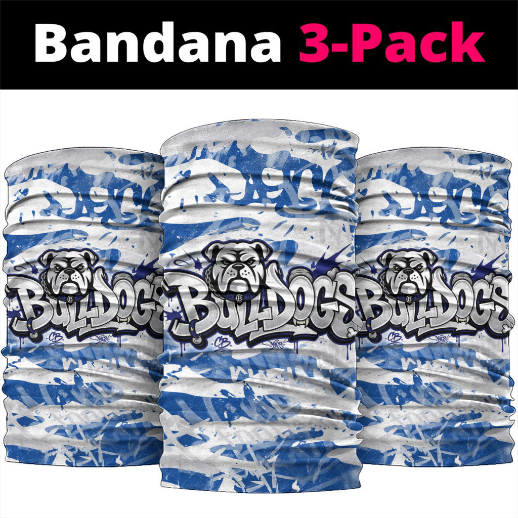 Canterbury-Bankstown Bulldogs Rugby Neck Gaiter Graffiti Typography Urban Camo Abstract Street Style