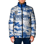Canterbury-Bankstown Bulldogs Rugby Padded Jacket Graffiti Typography Urban Camo Abstract Street Style