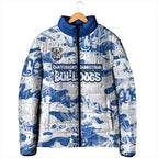 Canterbury-Bankstown Bulldogs Rugby Padded Jacket Graffiti Typography Urban Camo Abstract Street Style