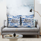 Canterbury-Bankstown Bulldogs Rugby Pillow Cover Graffiti Typography Urban Camo Abstract Street Style
