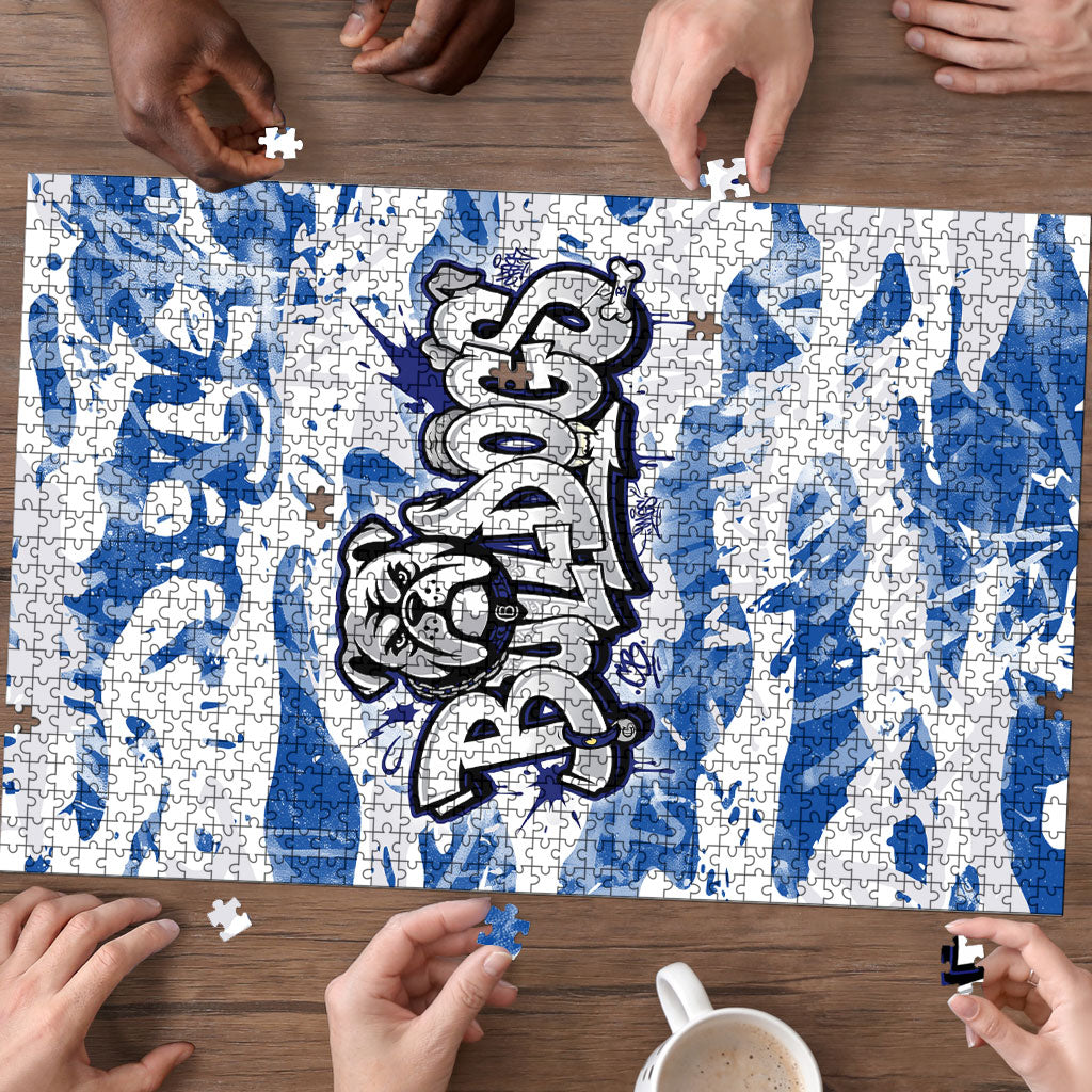 Canterbury-Bankstown Bulldogs Rugby Puzzle Graffiti Typography Urban Camo Abstract Street Style