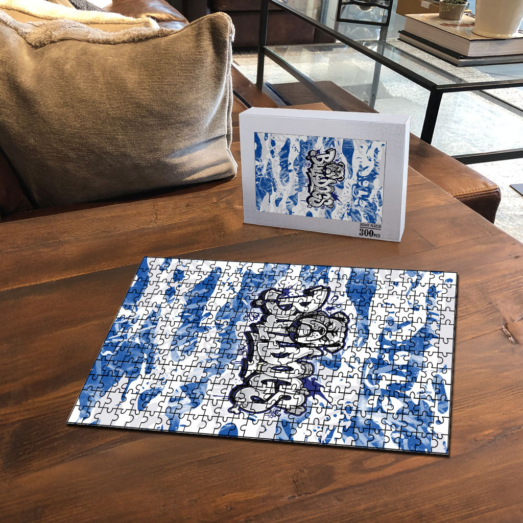 Canterbury-Bankstown Bulldogs Rugby Puzzle Graffiti Typography Urban Camo Abstract Street Style