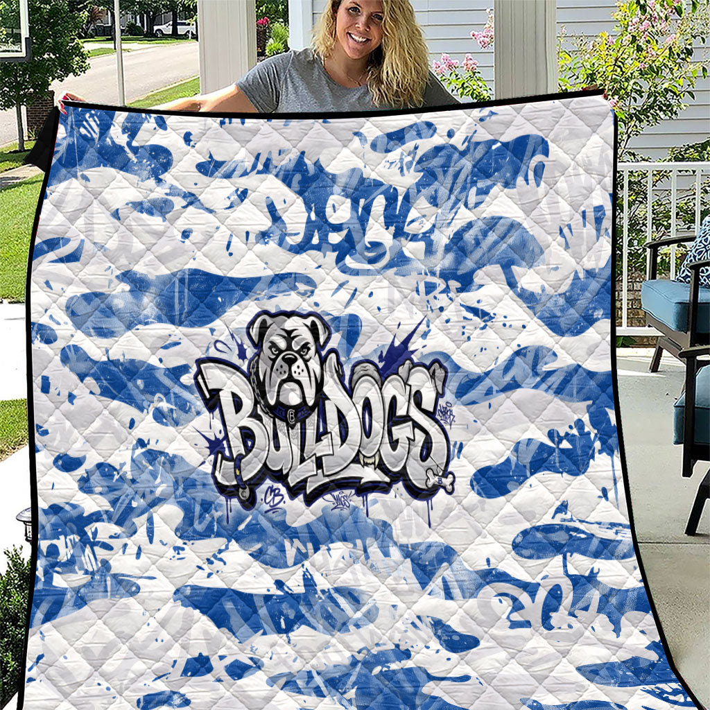 Canterbury-Bankstown Bulldogs Rugby Quilt Graffiti Typography Urban Camo Abstract Street Style