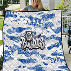 Canterbury-Bankstown Bulldogs Rugby Quilt Graffiti Typography Urban Camo Abstract Street Style