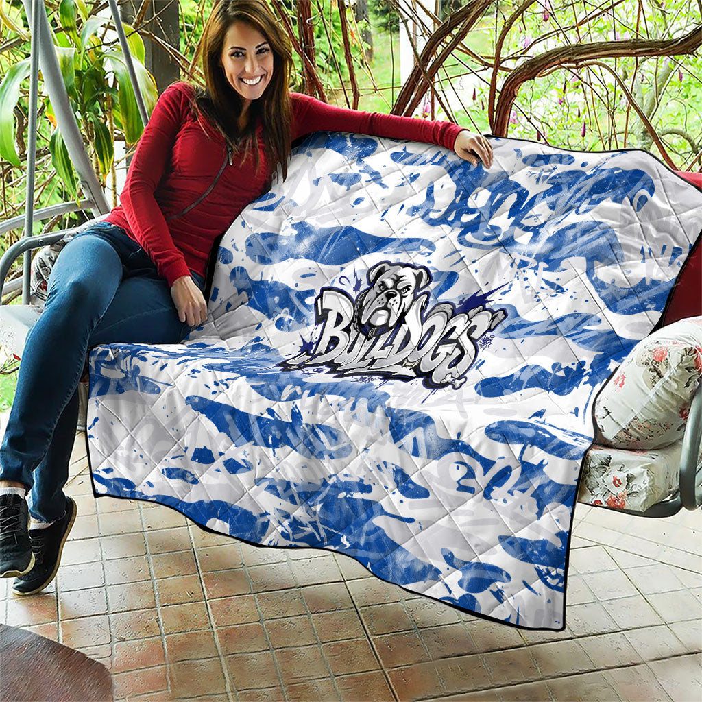 Canterbury-Bankstown Bulldogs Rugby Quilt Graffiti Typography Urban Camo Abstract Street Style