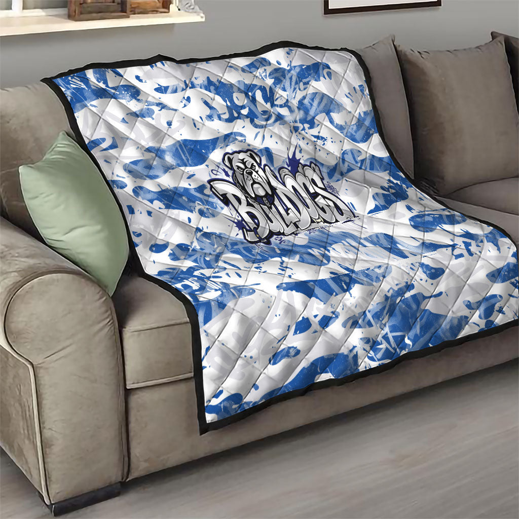 Canterbury-Bankstown Bulldogs Rugby Quilt Graffiti Typography Urban Camo Abstract Street Style
