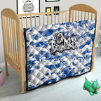 Canterbury-Bankstown Bulldogs Rugby Quilt Graffiti Typography Urban Camo Abstract Street Style