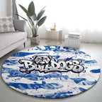 Canterbury-Bankstown Bulldogs Rugby Round Carpet Graffiti Typography Urban Camo Abstract Street Style