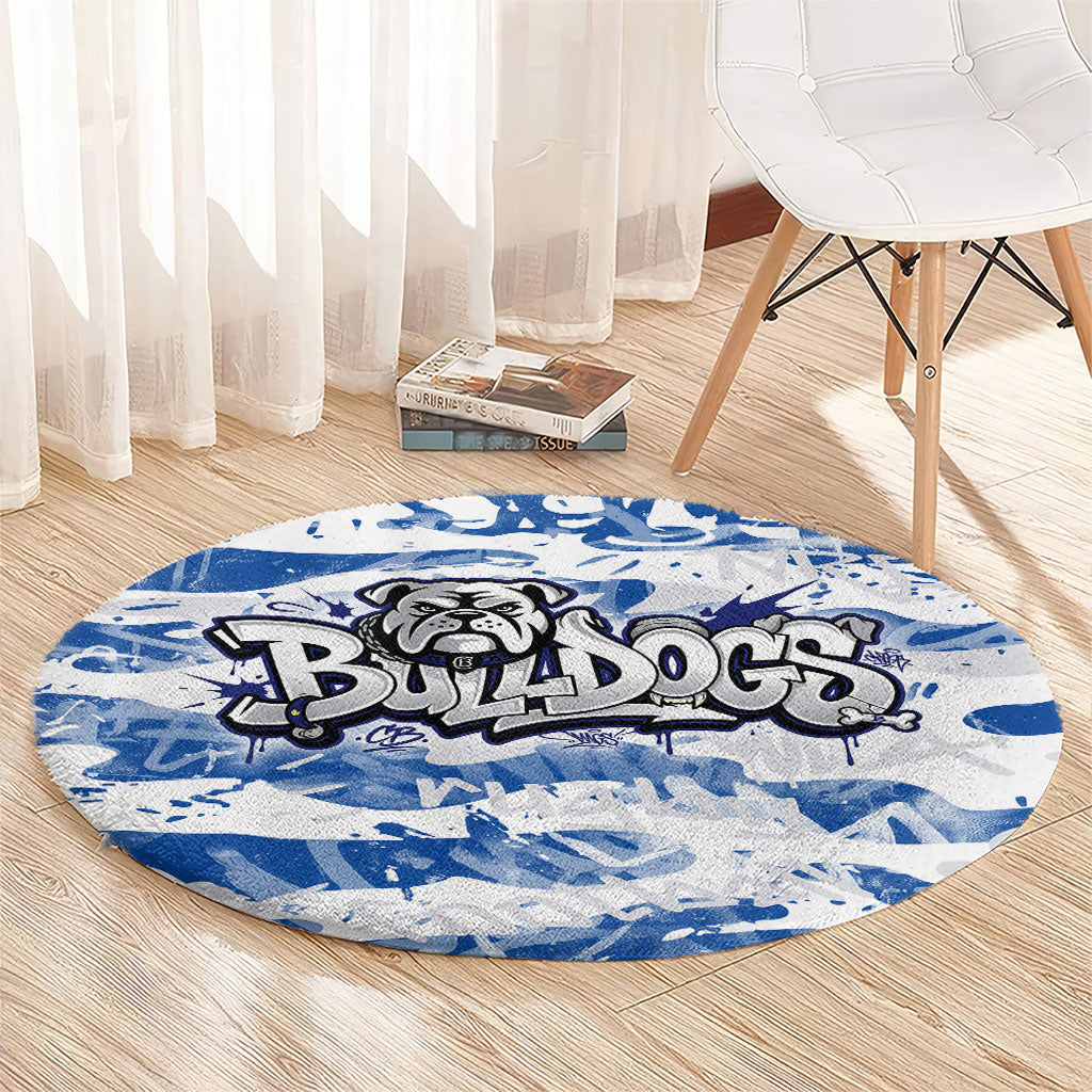 Canterbury-Bankstown Bulldogs Rugby Round Carpet Graffiti Typography Urban Camo Abstract Street Style