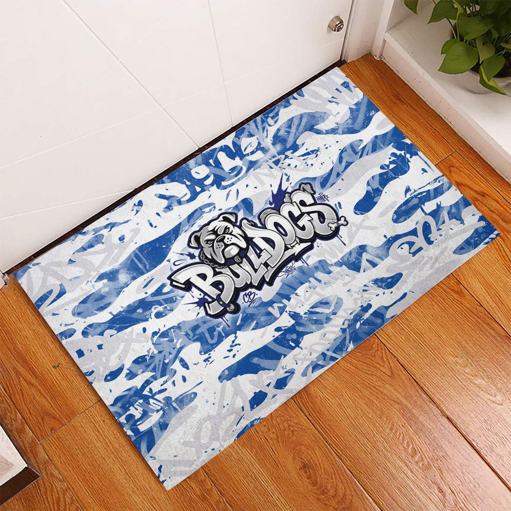 Canterbury-Bankstown Bulldogs Rugby Rubber Doormat Graffiti Typography Urban Camo Abstract Street Style