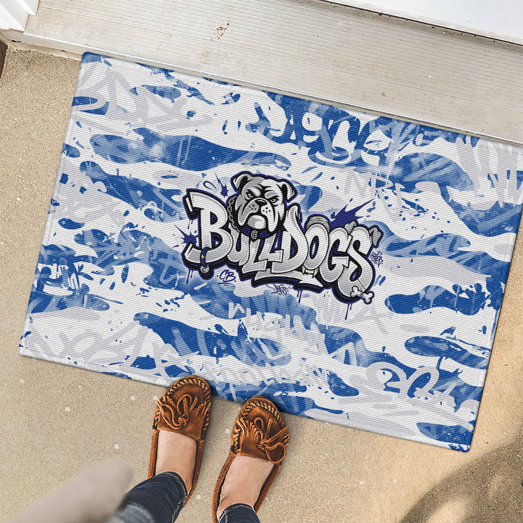 Canterbury-Bankstown Bulldogs Rugby Rubber Doormat Graffiti Typography Urban Camo Abstract Street Style
