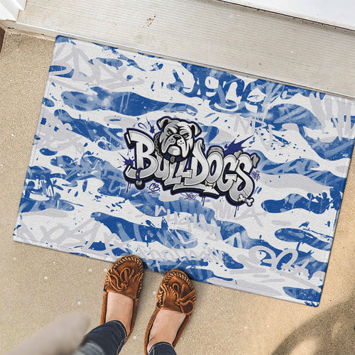 Canterbury-Bankstown Bulldogs Rugby Rubber Doormat Graffiti Typography Urban Camo Abstract Street Style